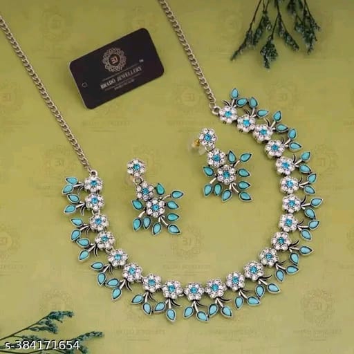 JWELLERY LAUNCHING ANOTHER DESIGN OF OXDIES JWELLERY 1 NECKLACE WITH 1 CUTE EARINGS