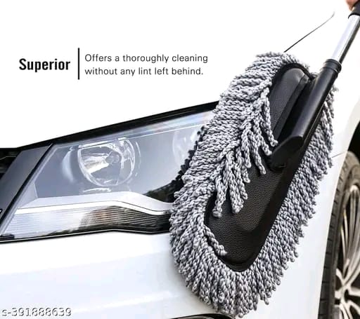 Microfiber Flexible Duster Car Wash | Car Aing Accessories | Microfiber | Brushes | Dry/Wet Home, Kitchen, Office Aing Brush with Expandable Handle