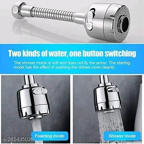 CLIXERA Sink Faucet Sprayer Attachment 360 Rotatable Kitchen Tap Head Replacement,Anti-Splash Faucet Nozzle Head with Hose and Universal Connector, 6.5 X 10 X 1 Inch, Silver