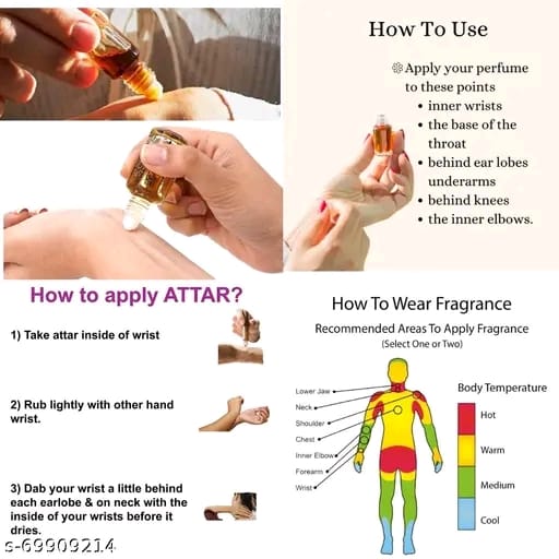 Almas Brand 100% Original ( KESAR CHANDAN ) Great Fragrance Long-Lasting For Men For Women & GIRLS (UNISEX) 6Ml Floral Attar & Pocket Perfume