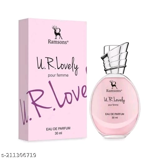 Ramsons - U R LOVELY Eau De Parfum | 30 ML | Perfume For Women | TN - Bergamot, Peach, Orange, Grapefruit, Aquatic | MN - Lilly of the valley, Rose, Jasmine, Cinnamon | BN - Woody, Musk, Vanilla
