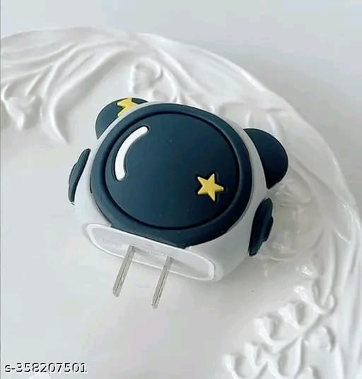Rycore Cute Cartoon Charger Cover Case For 18W-20W iPhone 14 13 12 11 Pro Max Fast Charging Cable Charger Head With Protective Sleeve - Astronaut