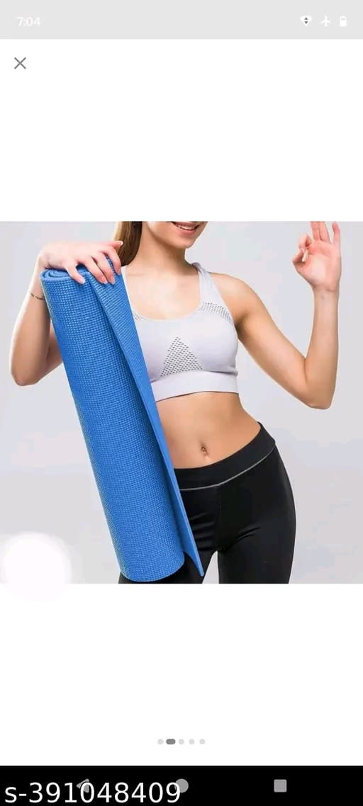 Combo Offer of Set of 2 Yoga Mat ( BLUE AND RED COLOR) with Carry Strap
