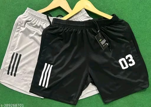 Men black & grey casual running workout sportwear gym yoga short for men