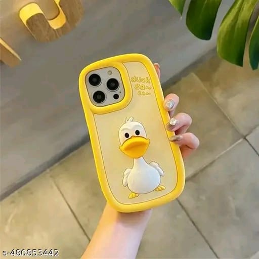 For iPhone 13 Pro | Cute Fun Duck 3D Ball Silicone Yellow Case | Body Protection | Camera Protection | Shock Proof |