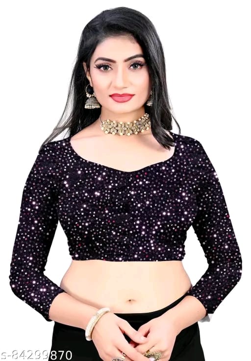 FANCY Black Ruffle Wadding Saree With Blouse