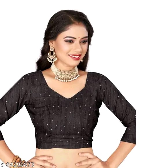 FANCY Black Ruffle Wadding Saree With Blouse