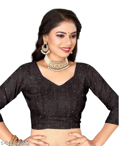 FANCY Black Ruffle Wadding Saree With Blouse