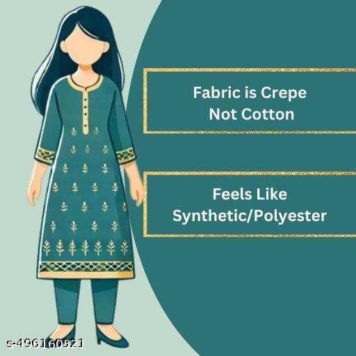 Polyster/Crepe fabric-Womens Kurtis Pack Of 2
