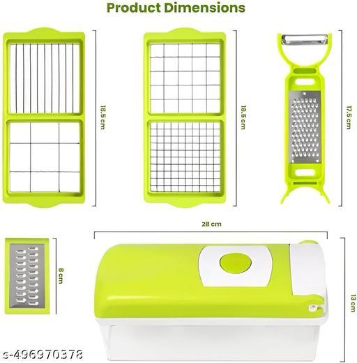 13-in-1 Vegetable Grater and Slicer – Multi-Purpose Cutter Machine Grinder, Chips Cutter, Dry Fruits Cutter & Tomato Slicer for Easy Cooking