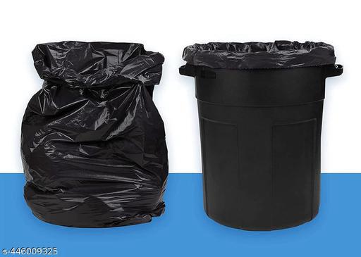 Stysol Biodegradable Garbage Bags 19 X 21 Inches (Medium Size) 120 Bags (4 Rolls) Dustbin Bag/Trash Bag - Black Color