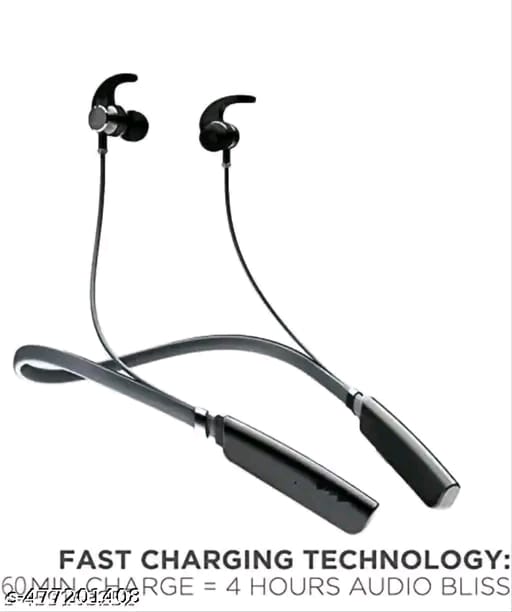Bluetooth Neckband | Wireless Neckband | Crispy And Clear Sound Quality Deep Bass 20Hr Battery Type C Fast Charging Magnetic Lock