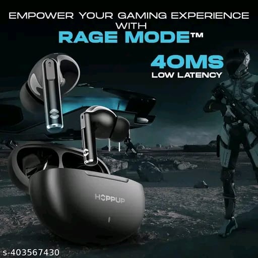 Hoppup S40 Earbuds with 13MM Drivers, 40H Playtime