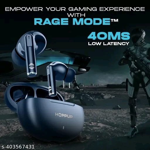 Hoppup S40 Earbuds with 13MM Drivers, 40H Playtime