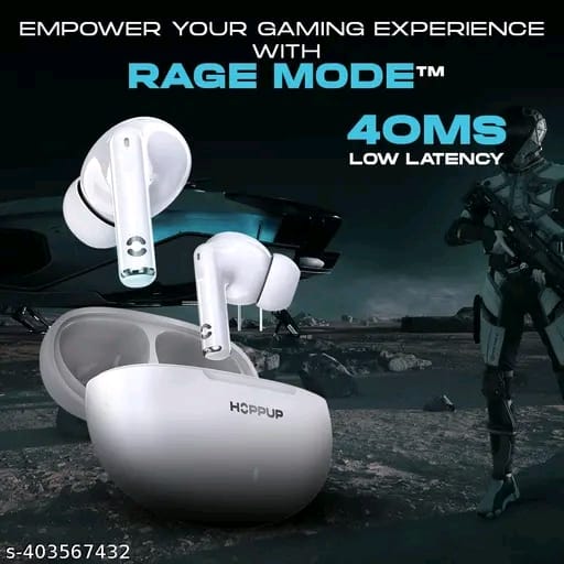 Hoppup S40 Earbuds with 13MM Drivers, 40H Playtime