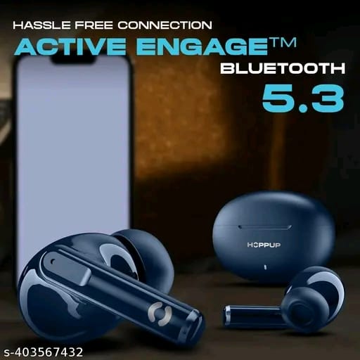 Hoppup S40 Earbuds with 13MM Drivers, 40H Playtime