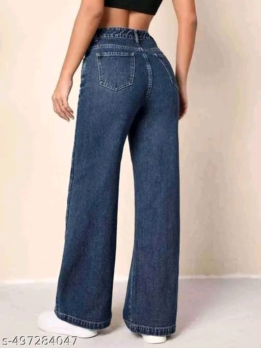 WOMEN'S STRAIGHT FIT BLAST WASH JEANS FOR WOMEN
