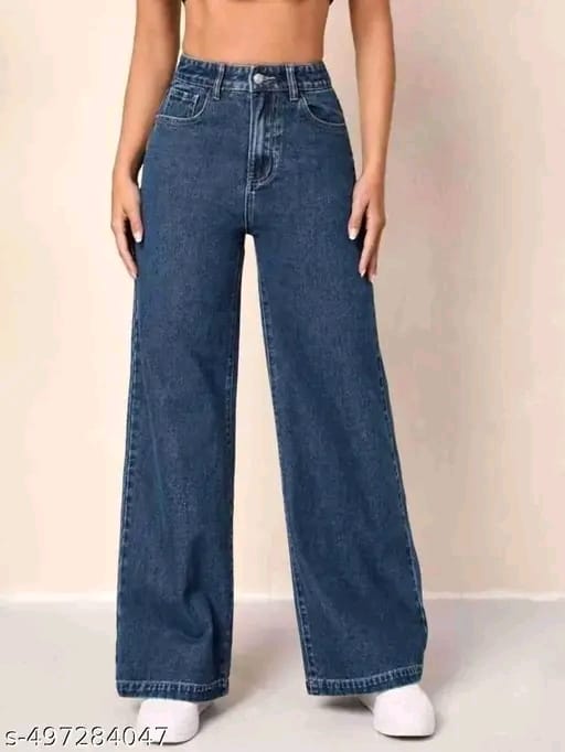 WOMEN'S STRAIGHT FIT BLAST WASH JEANS FOR WOMEN