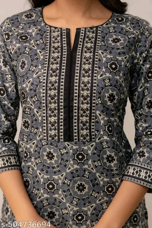 "Women's Rayon Printed Short Kurta | Short Kurta For Women | Short Kurta | Printed Short Kurta | | Womens Printed Cotton Top | Short Kurti | "