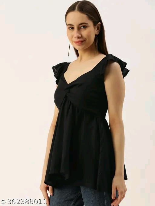 PRG Casual Sleeveless White Women Top