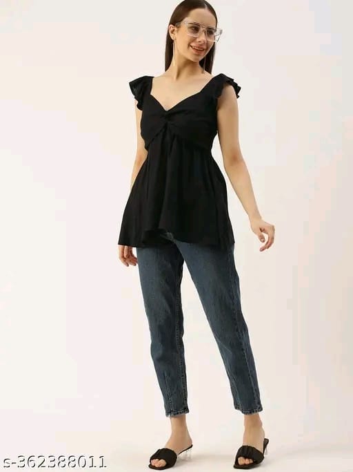 PRG Casual Sleeveless White Women Top