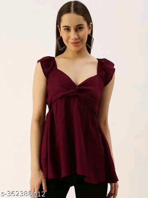 PRG Casual Sleeveless White Women Top