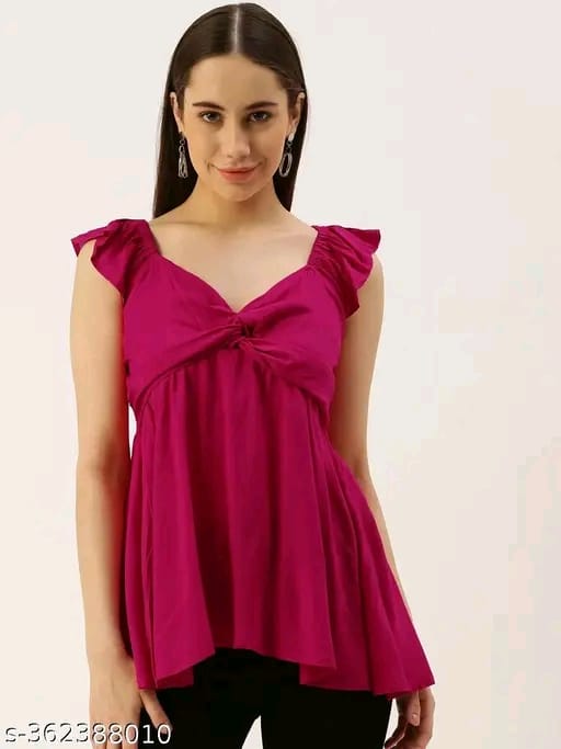 PRG Casual Sleeveless White Women Top