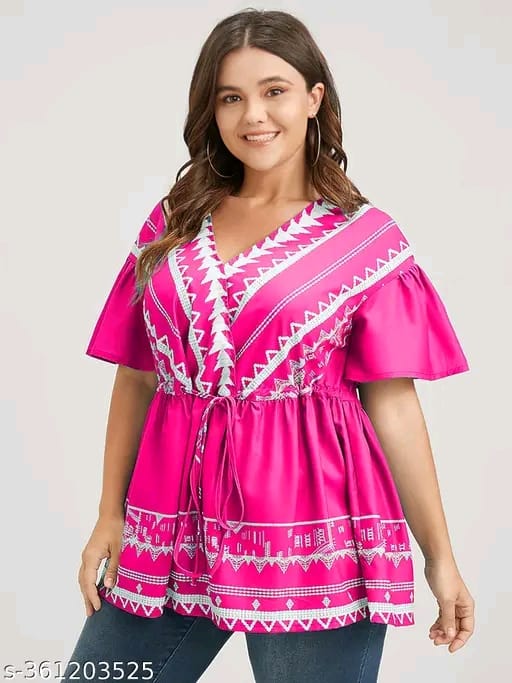 womens rayon printed top, partywear top, festival top, daily wear top, long top, pritned top