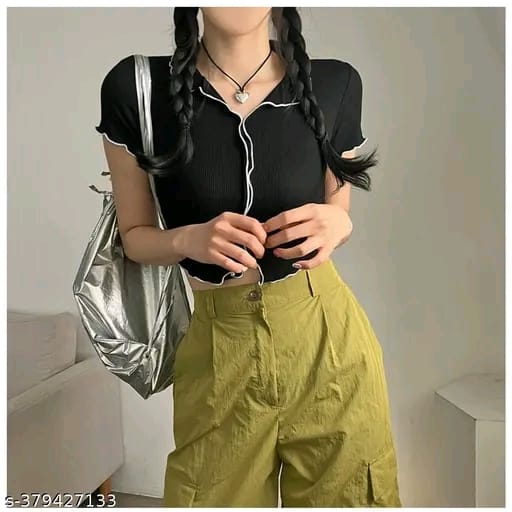 Half Shirt, Midriff Top or Cutoff Shirt Verdusa Ruched Crop Top: The Perfect Summer Top