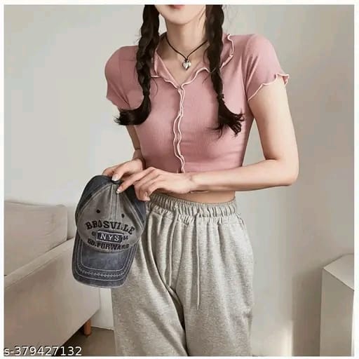 Half Shirt, Midriff Top or Cutoff Shirt Verdusa Ruched Crop Top: The Perfect Summer Top