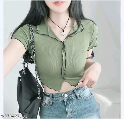 Half Shirt, Midriff Top or Cutoff Shirt Verdusa Ruched Crop Top: The Perfect Summer Top