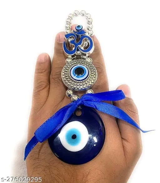 Om Evil Eye car AND Wall Hanging For CAR Home And Office Protection From Negative Energy (Multi)
