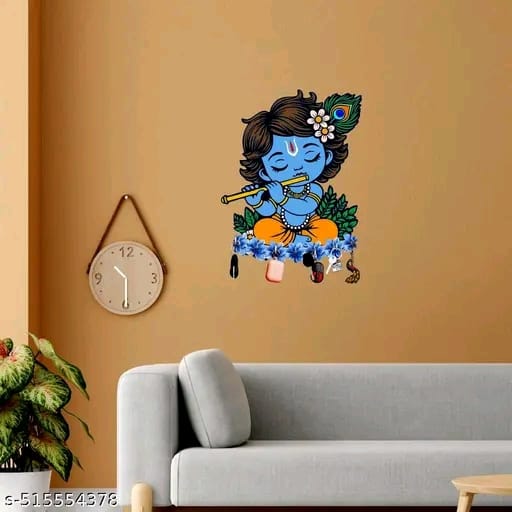 Wallfly Kanha ji wooden key holder for living room home decorative and gift item
