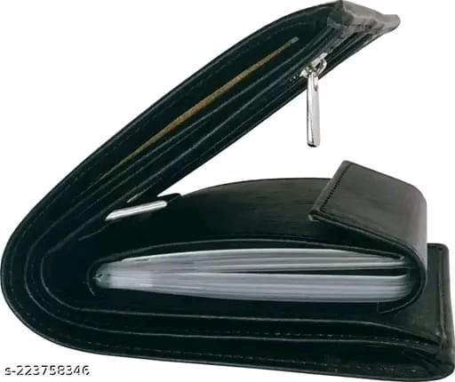 Genuine Leather artificial Wallet for Men - RFID Protected Leather Purse for Men, Money Purse for Men - 5 Card Slots, Coin Pocket, Hidden Pockets.Multicolor ATM