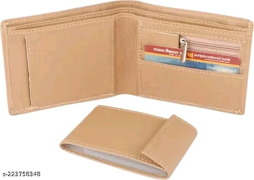 Genuine Leather artificial Wallet for Men - RFID Protected Leather Purse for Men, Money Purse for Men - 5 Card Slots, Coin Pocket, Hidden Pockets.Multicolor ATM