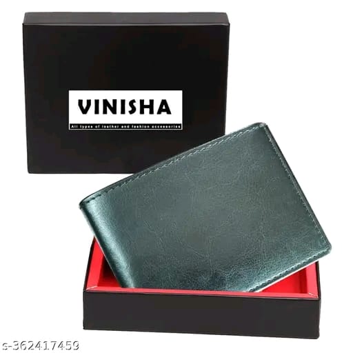 Leather Purse For Man Gents Wallet Green