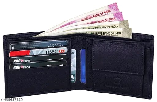 BUFFHIDE RFID Protected 100% Genuine Leather Gift Hamper For Men | Leather Wallet For Men's | Wallets Branded | Wallets For Men (Lee-on Black) ,Leather wallet combo for men
