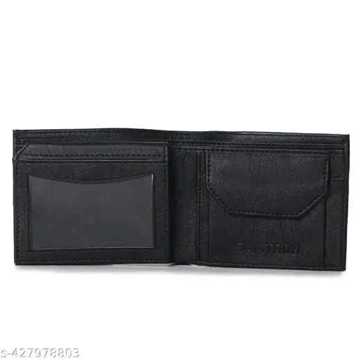 SAMTROH Embellished Men's Wallet, Blue & White, 3 Card Slots, 2 Currency & Secret Compartments, 1 Coin Pocket