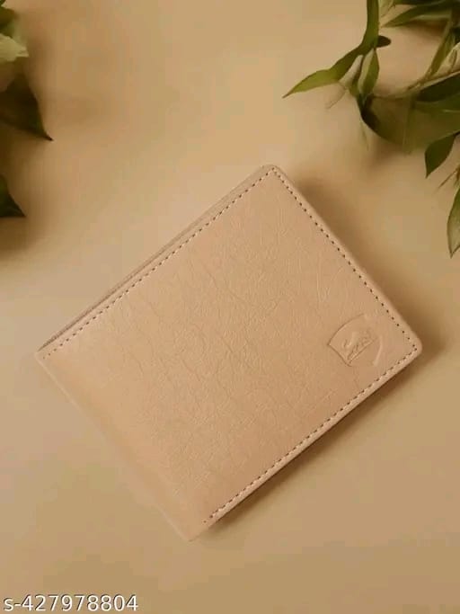 SAMTROH Embellished Men's Wallet, Blue & White, 3 Card Slots, 2 Currency & Secret Compartments, 1 Coin Pocket