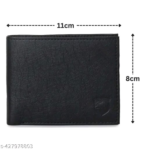 SAMTROH Embellished Men's Wallet, Blue & White, 3 Card Slots, 2 Currency & Secret Compartments, 1 Coin Pocket