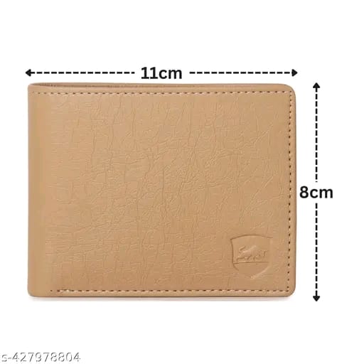SAMTROH Embellished Men's Wallet, Blue & White, 3 Card Slots, 2 Currency & Secret Compartments, 1 Coin Pocket