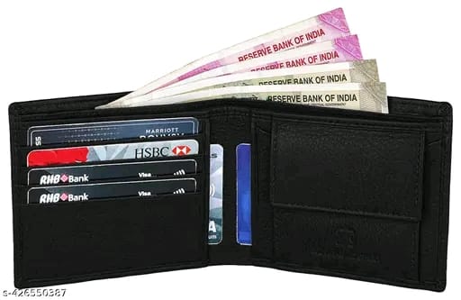 BUFFHIDE RFID Protected 100% Genuine Leather Gift Hamper For Men | Leather Wallet For Men's | Wallets Branded | Wallets For Men (Merchant-Navy) ,Leather wallet combo for men