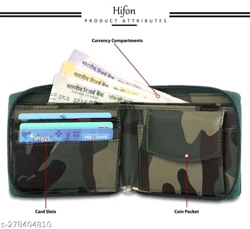 FashionableLatest Men Wallets,wallet for men/men's wallets Hifon/Bifold Compact /Coin pocket/Multi-card/Top Selling/Trendy Men's Wallet, Simple Purse, Gents Wallet, Gents Purse for Men,under 200, round zip.