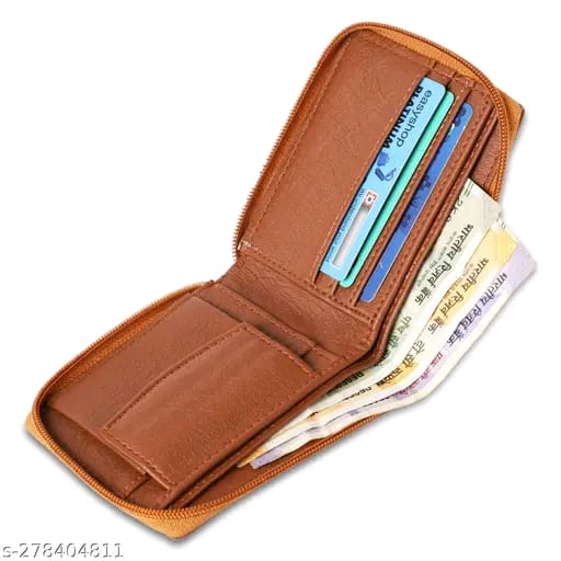 FashionableLatest Men Wallets,wallet for men/men's wallets Hifon/Bifold Compact /Coin pocket/Multi-card/Top Selling/Trendy Men's Wallet, Simple Purse, Gents Wallet, Gents Purse for Men,under 200, round zip.