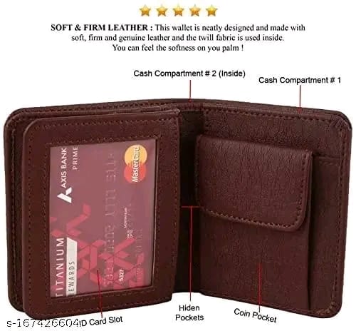Men Casual Artificial Leather Wallet wallet for men/men's wallets /Bifold Compact /ID window./Coin pocket/Multi-card/Top Selling