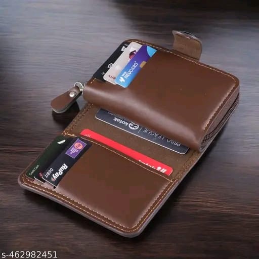 Unique Pocket Sized Stitched PU Leather Credit Debit Business Card Holder Wallet for Men & Women22