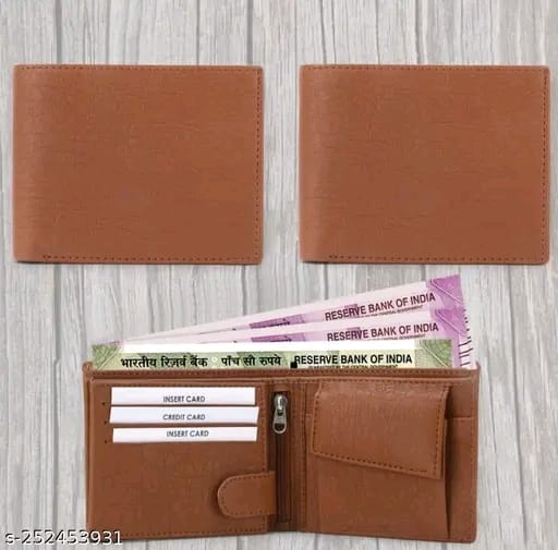 Trendy Men's Wallet, Simple Purse, Gents Wallet, Gents Purse for Men Colour Brown