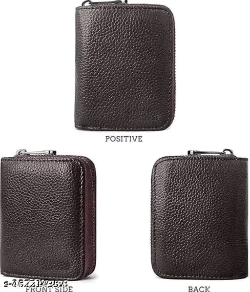 High Quality Zipper, 9 Slots Leather Credit Card Holder | ATM Card Holder For Mens and Womens (PACK OF 1)
