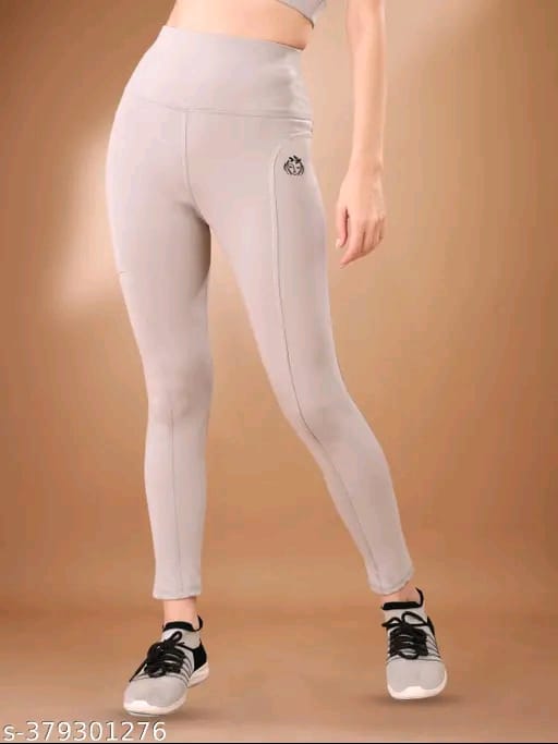 Women's Pack of 1 Black Solid Tights |Activewear|Yogawear|Gymwear|Sportswear|Active Bottomwear
