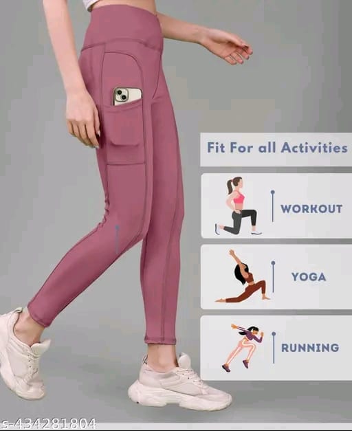 Women's Pack of 1 V Shape High Waist Belt D.Grey Solid Tights |Activewear|Yogawear|Gymwear|Sportswear|Active Bottomwear